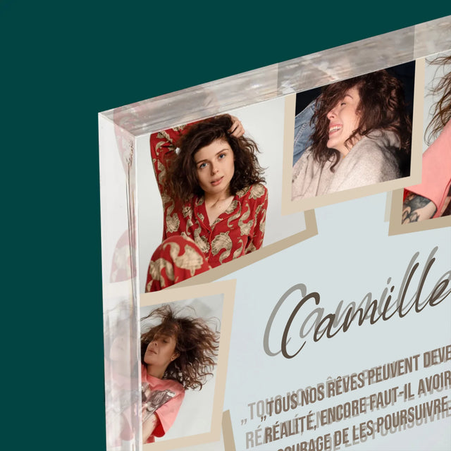 Le Collage Photo: Réalise Tes Rêves - Bloc Acrylique 