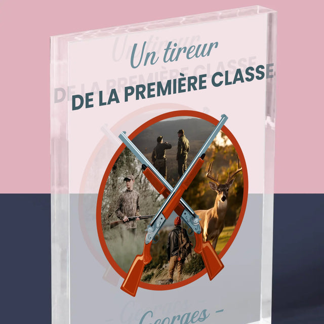 Le Collage Photo: Un Tireur De La Première Classe - Bloc Acrylique 