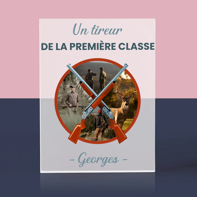 Le Collage Photo: Un Tireur De La Première Classe - Bloc Acrylique 