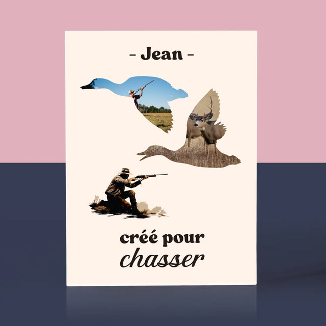 Forme Des Photos: Créé Pour Chasser - Bloc Acrylique 