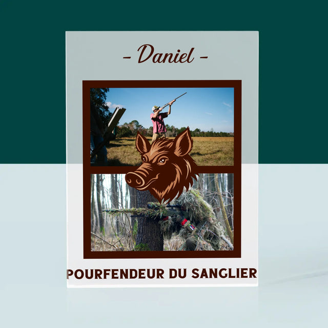 Le Collage Photo: Pourfendeur Du Sanglier - Bloc Acrylique 