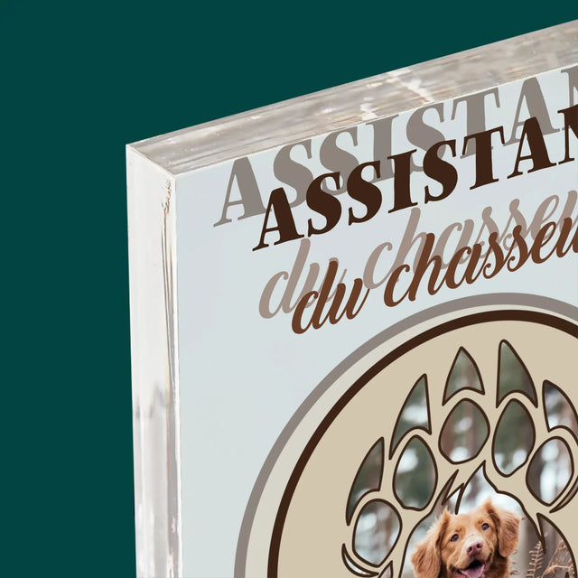 Forme Des Photos: Assistant Du Chasseur - Bloc Acrylique 