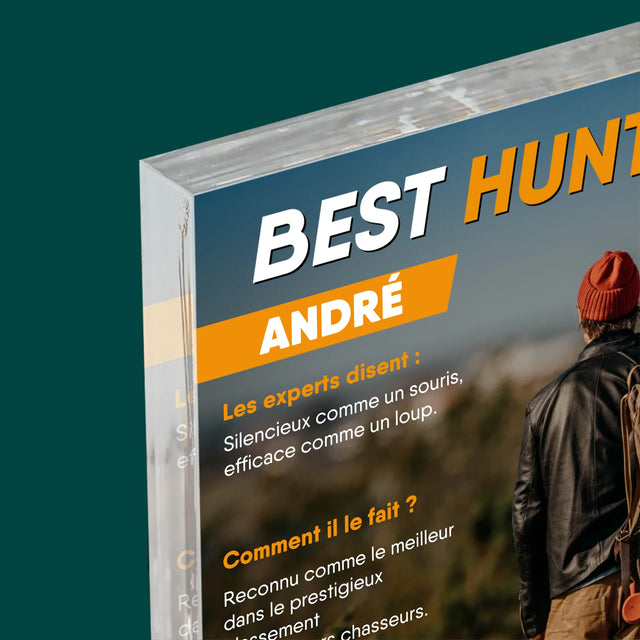 La Couverture De Magazine: Best Hunter - Bloc Acrylique 