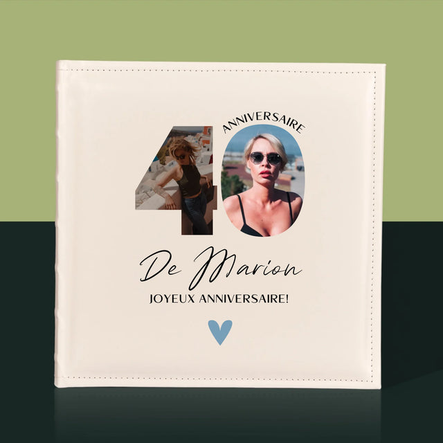 Collage Photo De Lettre: 40 Ans, Des Beaux Moments - Album De Photos