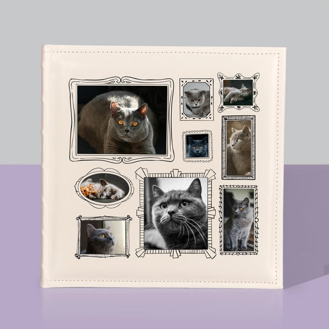 Le Collage Photo: Un Mur D'Exposition Avec Un Animal - Album De Photos