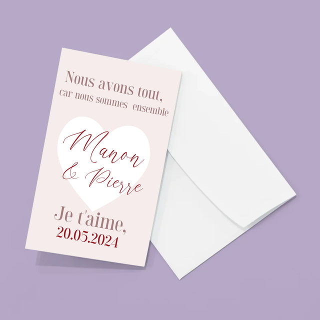 Le Collage Photo: Nous Avons Tout, Car Nous Sommes Ensemble - Gros Harmonica