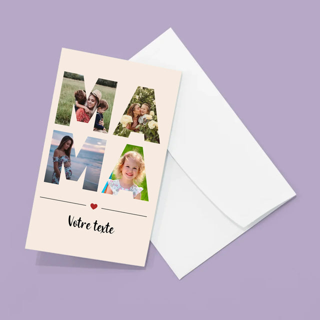 Collage Photo De Lettre: Mère Des Photos - Gros Harmonica