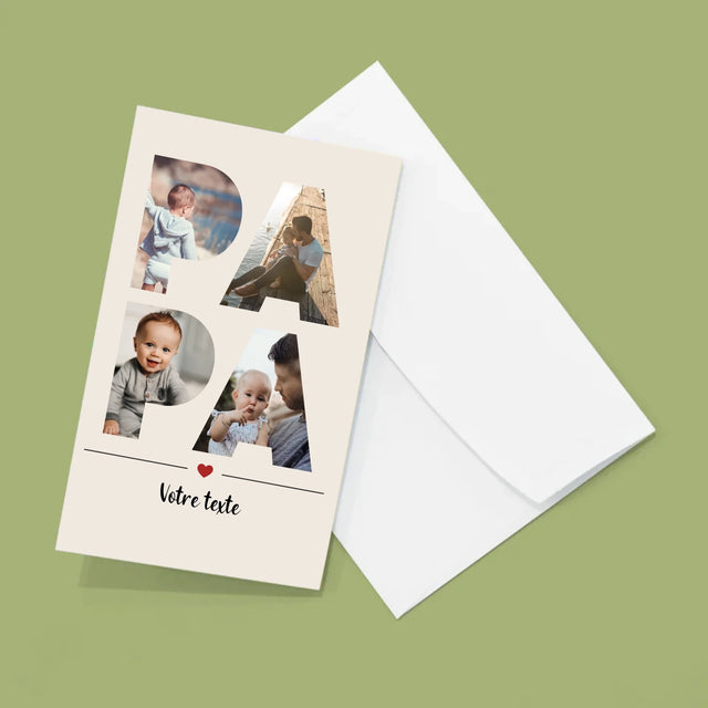 Collage Photo De Lettre: Papa Des Photos - Gros Harmonica