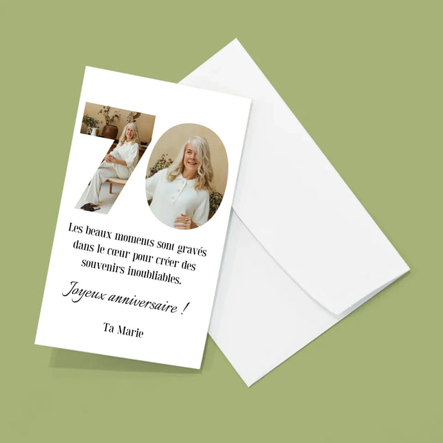 Collage Photo De Lettre: 70Ème Anniversaire - Gros Harmonica