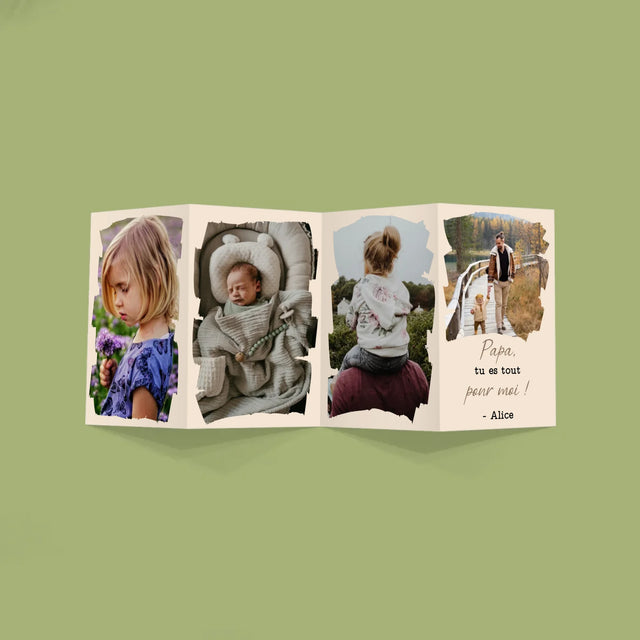 La Photo Et Un Texte: Une Carte Pour Papa - Gros Harmonica