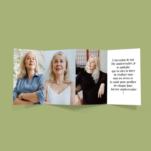 Collage Photo De Lettre: 70Ème Anniversaire - Gros Harmonica