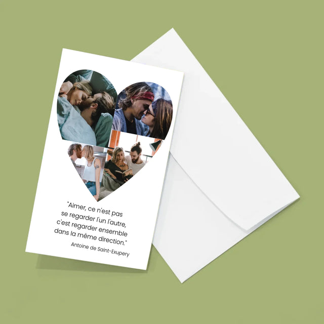 Le Collage Photo: Photos Dans Le Cœur - Gros Harmonica