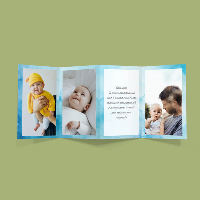 Le Collage Photo: Demande Pour Devenir Parrain - Gros Harmonica