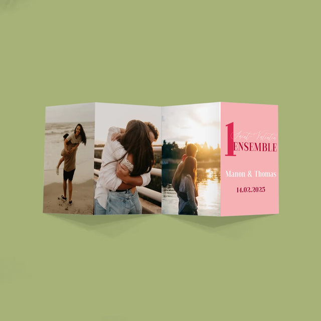 Le Collage Photo: Première Saint-Valentin Ensemble - Gros Harmonica