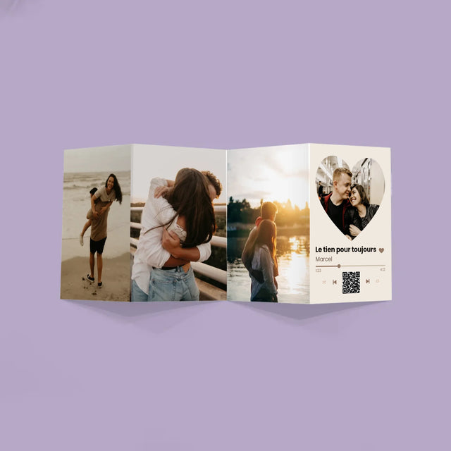 La Photo Et Un Texte: Notre Chanson Cœur Code Qr - Gros Harmonica