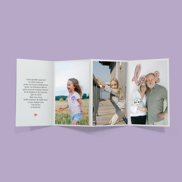 Le Collage Photo: Les Parents Formidables Deviennent Grands-Parents - Gros Harmonica