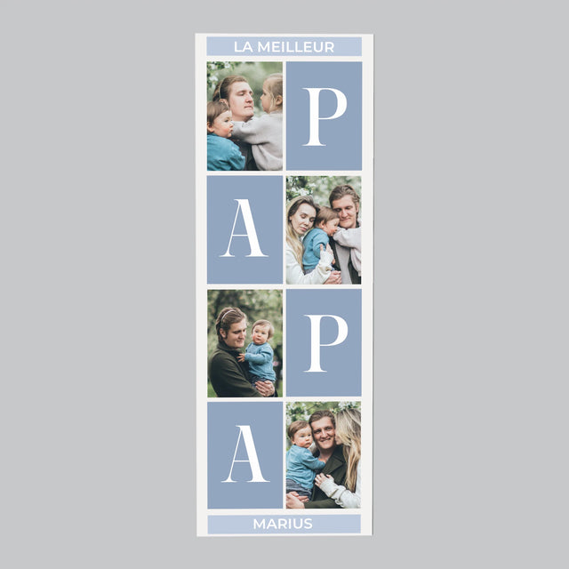 Le Collage Photo: Meilleur Collage De Papa - Aimant Pour Frigo