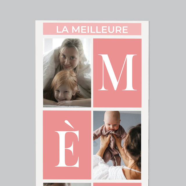 Le Collage Photo: Meilleure Maman, Collage - Aimant Pour Frigo