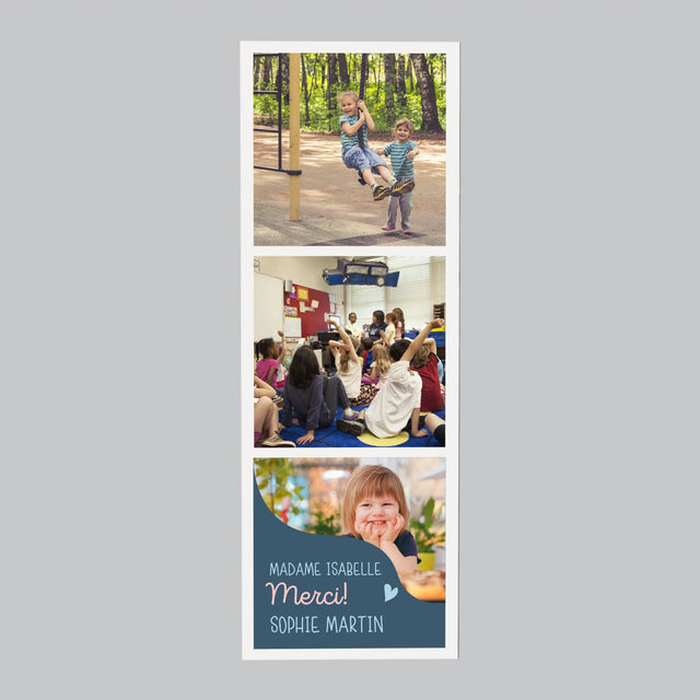 La Photo Et Un Texte: Un Souvenir Pour Une Institutrice De Maternelle - Aimant Pour Frigo