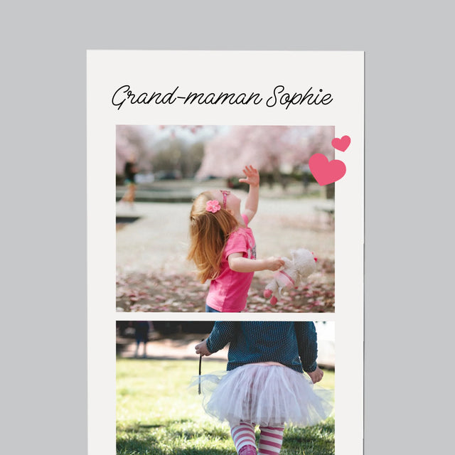 La Photo Et Un Texte: Merci Aux Grands-Parents - Aimant Pour Frigo