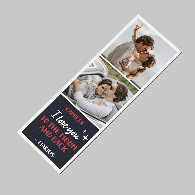 Le Collage Photo: To The Moon And Back - Aimant Pour Frigo