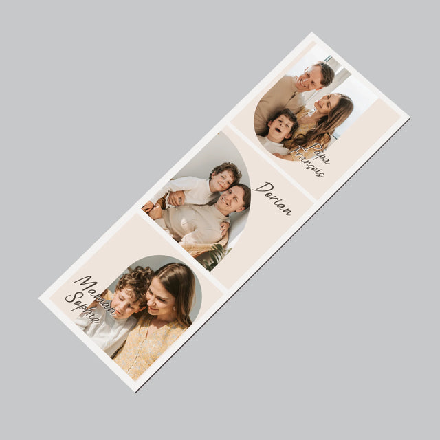 La Photo Et Un Texte: Photos De La Famille - Aimant Pour Frigo