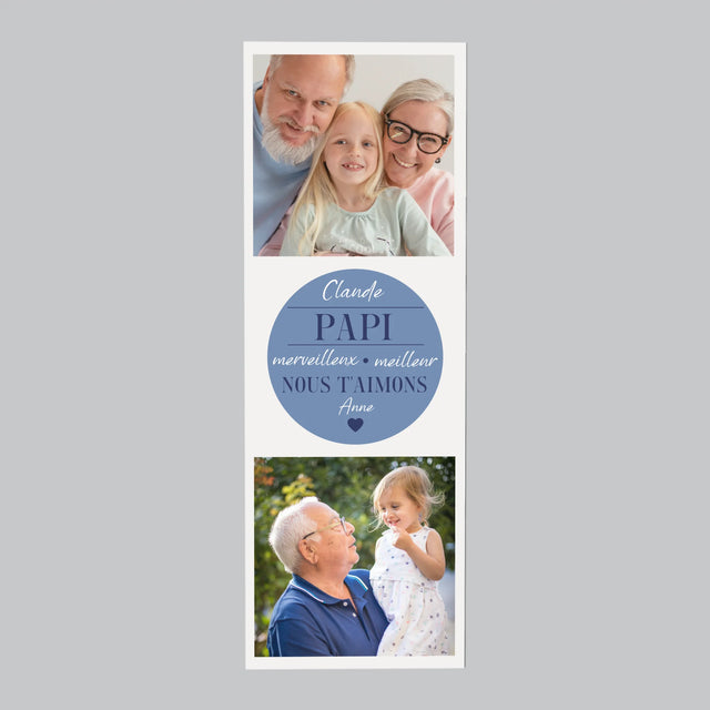 Le Collage Photo: Cher Grand-Père - Aimant Pour Frigo