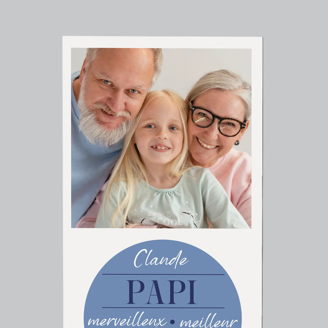 Le Collage Photo: Cher Grand-Père - Aimant Pour Frigo