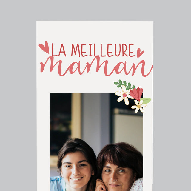 La Photo Et Un Texte: La Meilleure Maman Du Monde - Aimant Pour Frigo