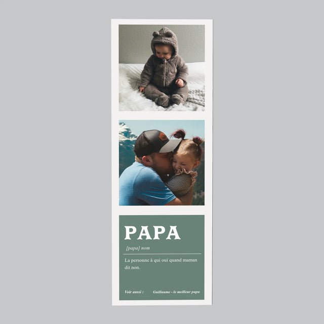 La Photo Et Un Texte: Papa La Définition - Aimant Pour Frigo
