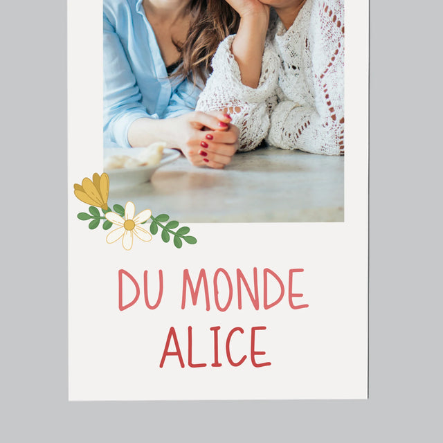 La Photo Et Un Texte: La Meilleure Maman Du Monde - Aimant Pour Frigo