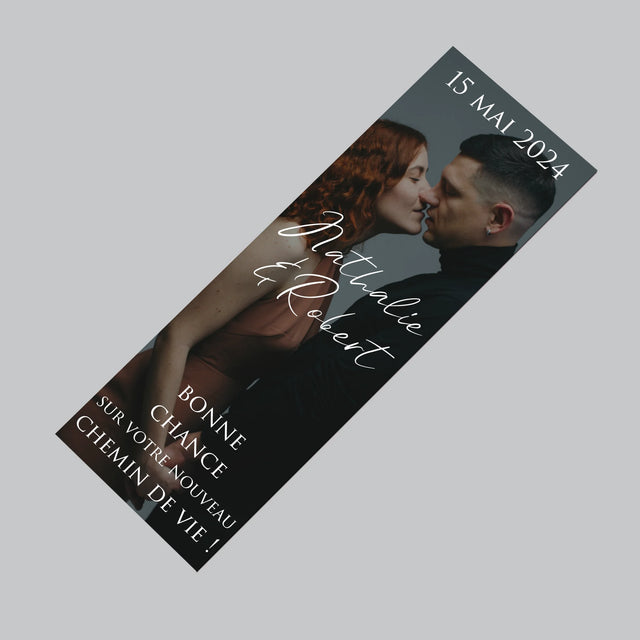 La Photo Et Un Texte: Photo De Mariage, Les Souhaits - Aimant Pour Frigo