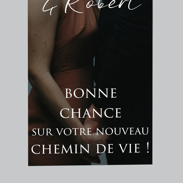 La Photo Et Un Texte: Photo De Mariage, Les Souhaits - Aimant Pour Frigo