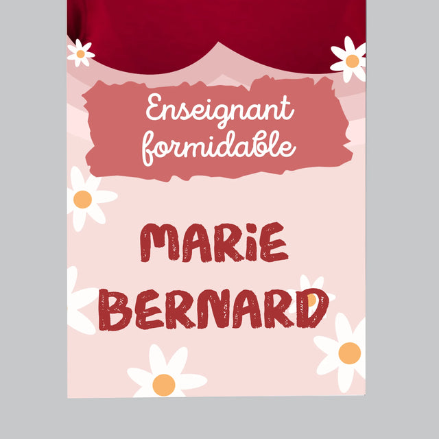 La Photo Et Un Texte: Enseingnant Formidable - Aimant Pour Frigo