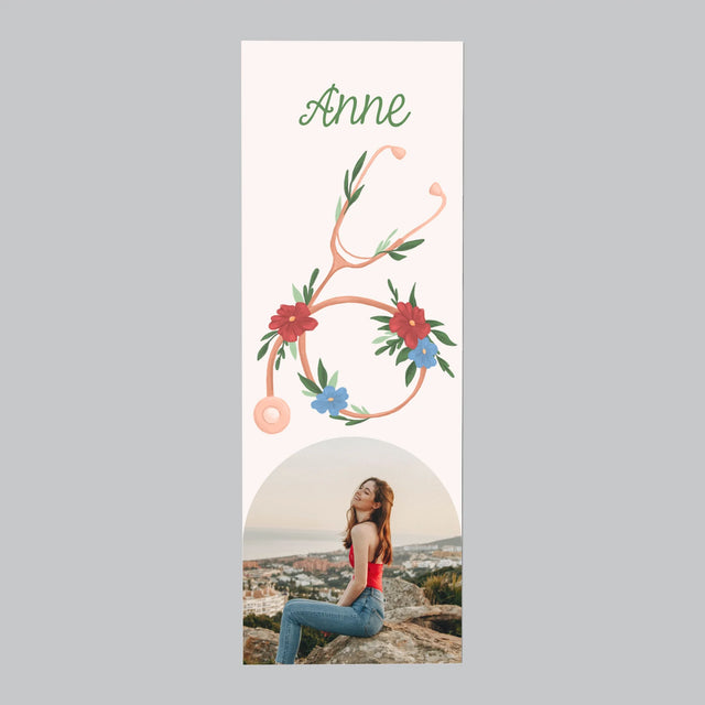 La Photo Et Un Texte: Stéthoscope Fleurs - Aimant Pour Frigo