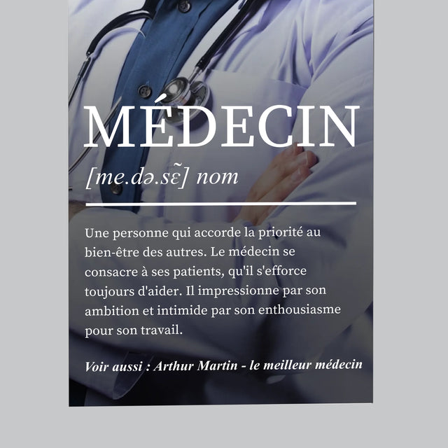La Photo Et Un Texte: Médecin Définition - Aimant Pour Frigo