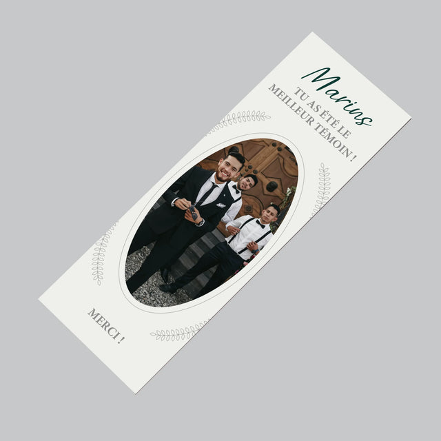 La Photo Et Un Texte: Tu As Été Le Meilleur Témoin - Aimant Pour Frigo