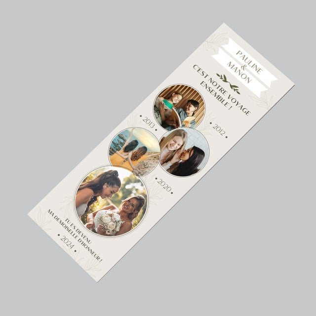 Le Collage Photo: C'Est Notre Voyage Ensemble - Aimant Pour Frigo