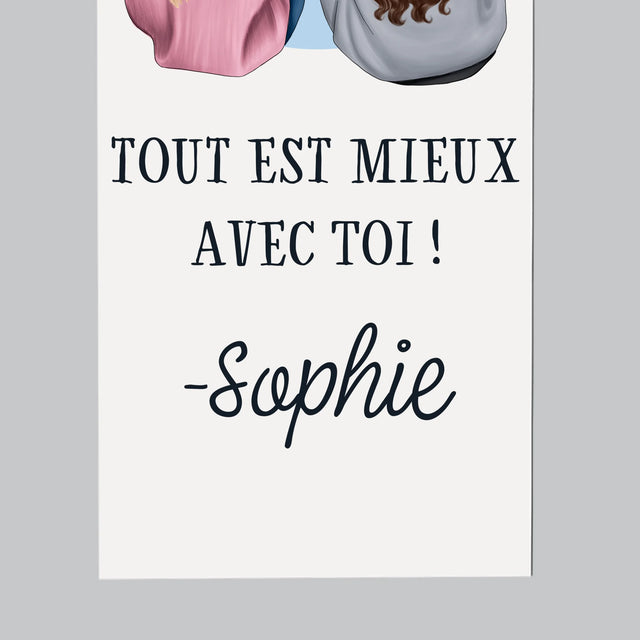 La Création Du Personnage: Les Amies - Aimant Pour Frigo