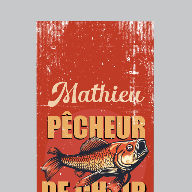 Le Prénom Et Un Texte: Pêcheur De Chair Et De Sang - Aimant Pour Frigo