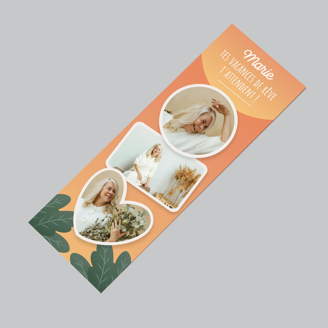 Le Collage Photo: Les Vacances De Rêve - Aimant Pour Frigo