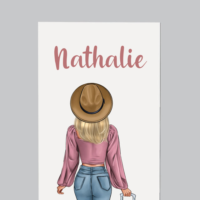 La Création Du Personnage: Voyageuse - Aimant Pour Frigo