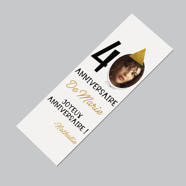 La Photo Et Un Texte: Chapeau Le 40E Anniversaire - Aimant Pour Frigo