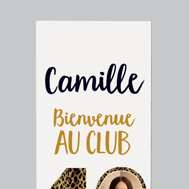 La Photo Et Un Texte: Bienvenue Au Club 40 - Aimant Pour Frigo