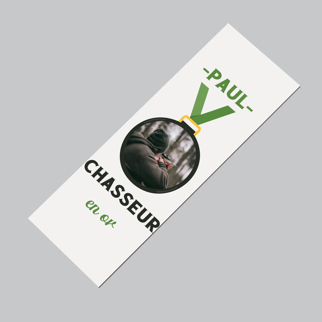 La Photo Et Un Texte: Chasseur En Or - Aimant Pour Frigo