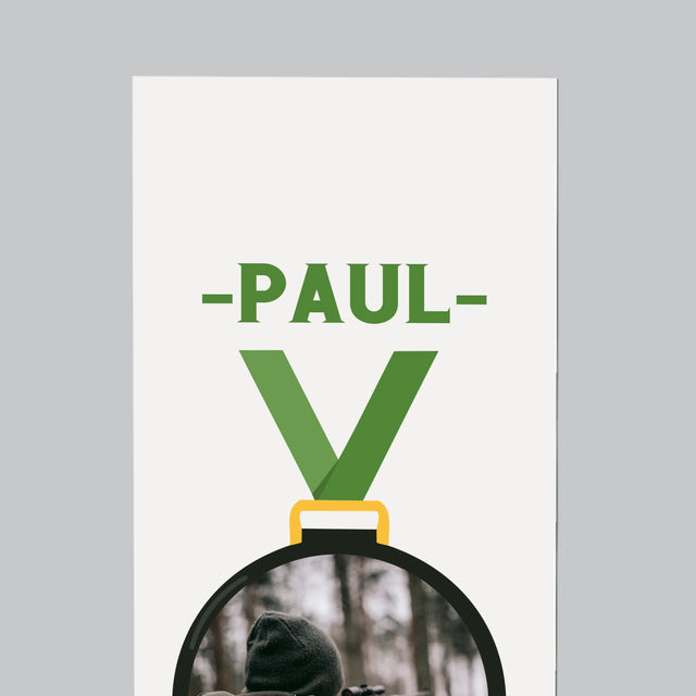 La Photo Et Un Texte: Chasseur En Or - Aimant Pour Frigo