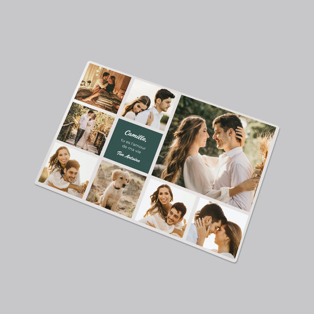 Collage Photo: Collage D'Amour - Sous-Main Bureau