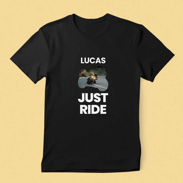 Forme Des Photos: Just Ride - T-Shirt Pour Hommes