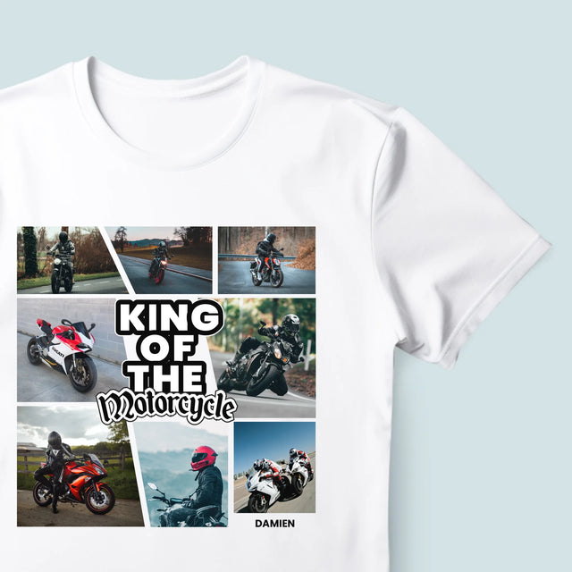 Le Collage Photo: King Of The Motorcycle - T-Shirt Pour Hommes