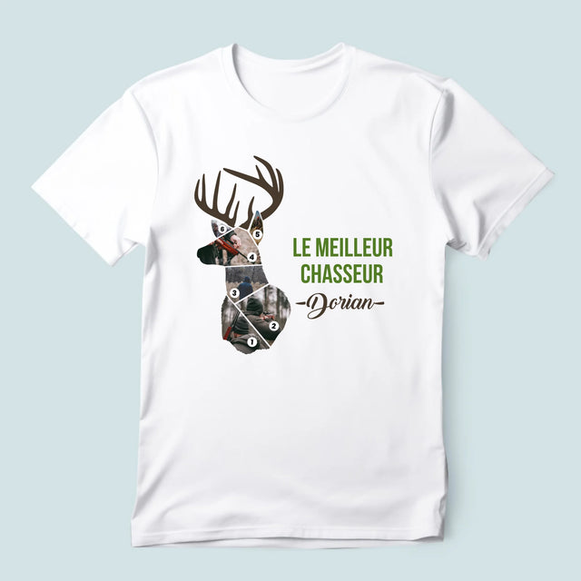 Forme Des Photos: Le Meilleur Chasseur - T-Shirt Pour Hommes